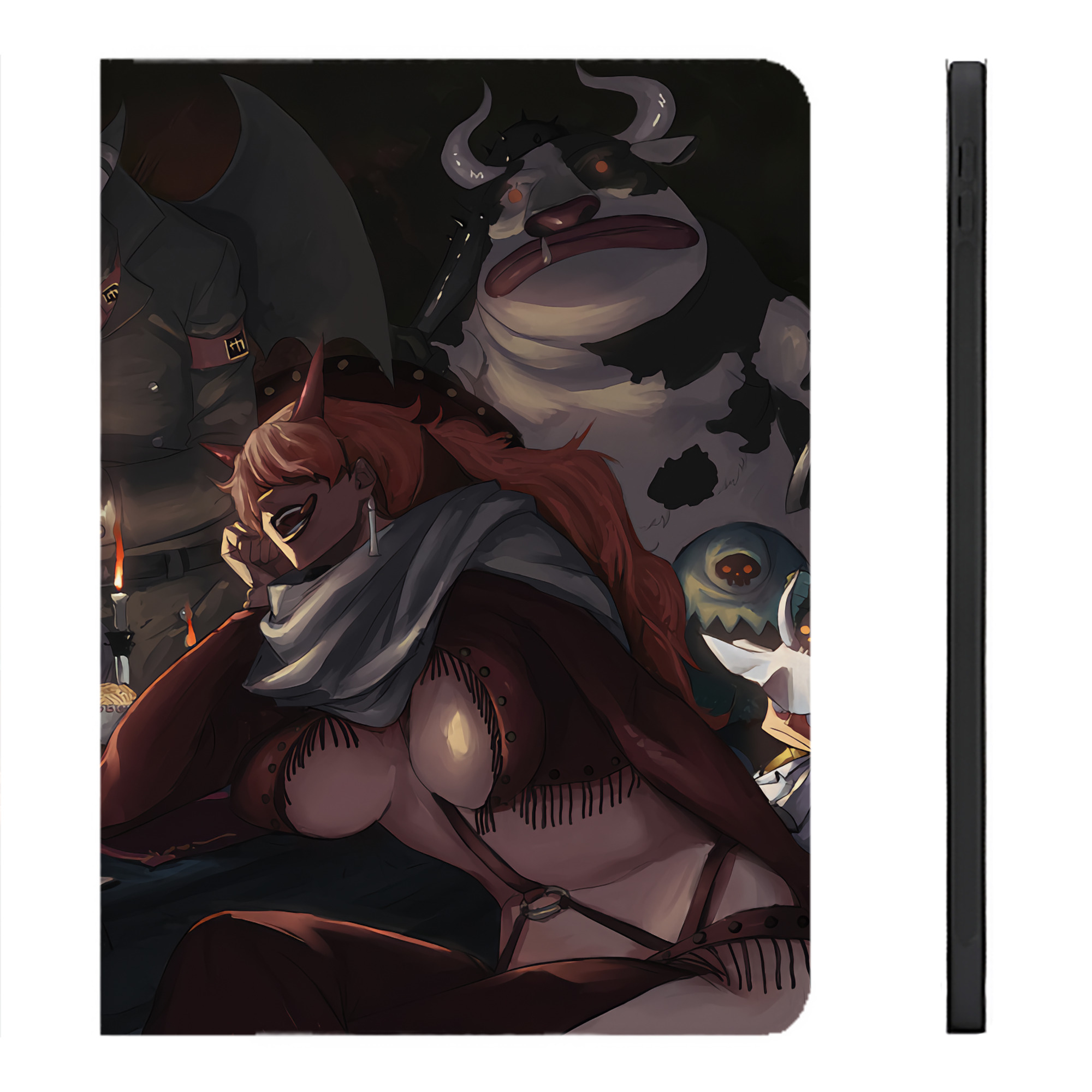 （画像用） ワンピース ONE PIECE IPadケース ペンホルダー付き ブックスタイルデザイン